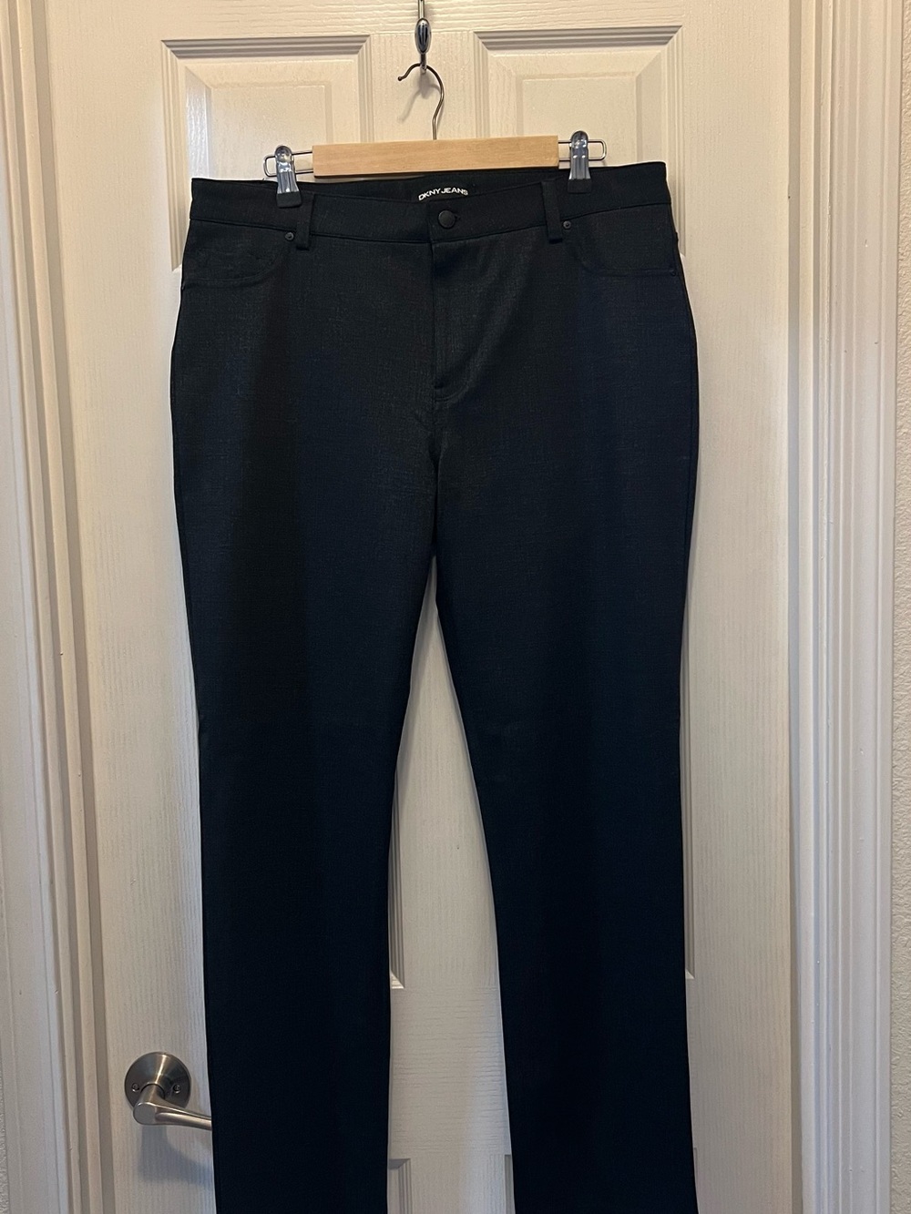 DKNY Black Straight-Leg Jeans